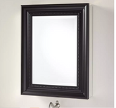 New Espresso 20" Bernstein Surface Mount Deco Aluminum Mirror Medicine Cabinet by Signature Hardware